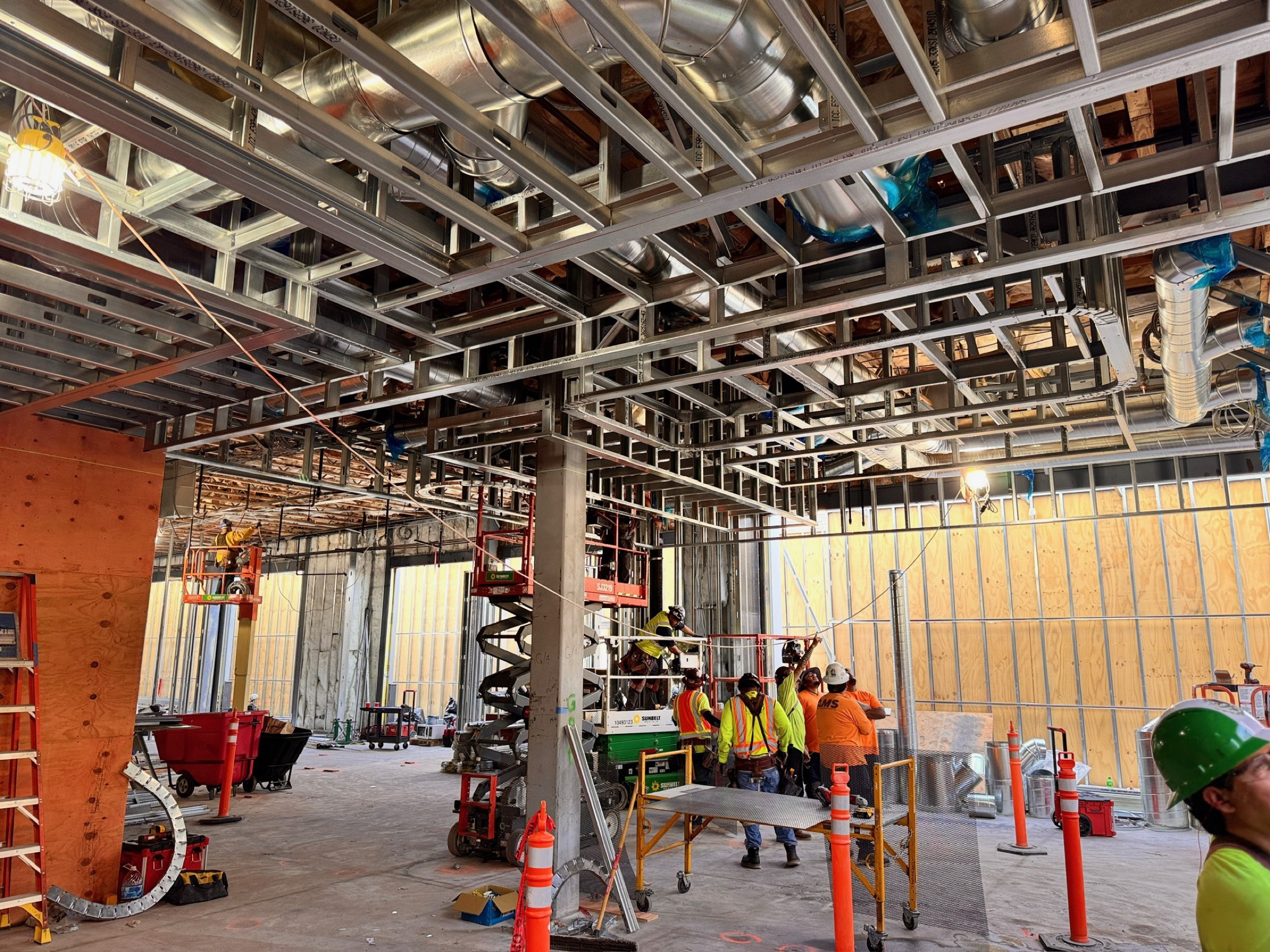 The BKB crew working together on a jobsite